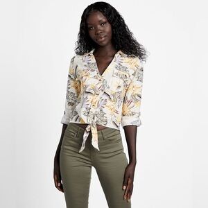 Guess - Floral Linen Top